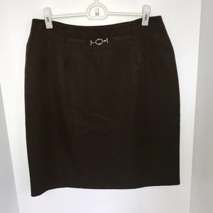 Laura Scott Vintage Chocolate Brown Skirt